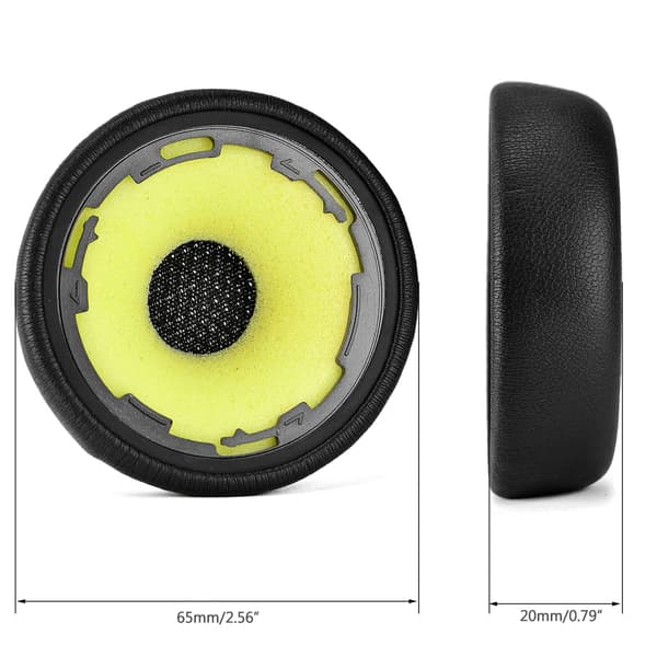 Erstatning Øreputer i Lær Putetrekk Øreputer for evolve 75 75+ / 75 75MS Headset