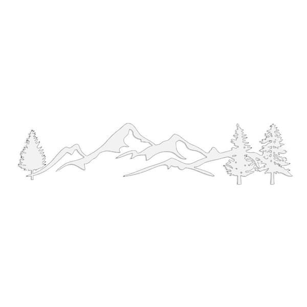 Tree Mountain Auto Decor Forest Wall Laptop Sticker Decal Sticker Window Sticker