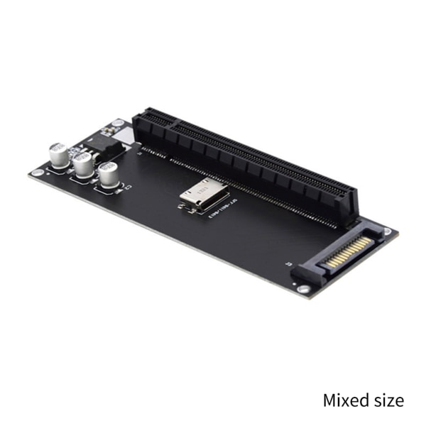 Moderkort SFF-8611 8612 NVMe M.2 SSD till PCIe 4.0 X16 Adaptrar Expansionskort PCIe X4 RisersCard Extern grafik