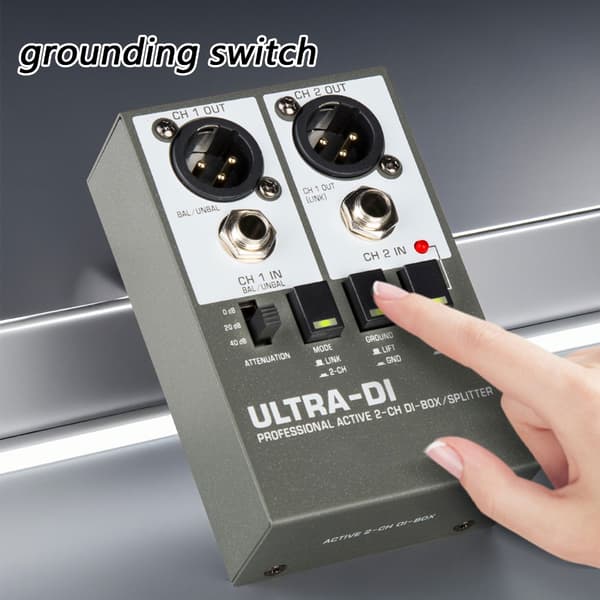 Metal DI Box Passive Signal Konvertere Studieudstyr Instrument Interfaces