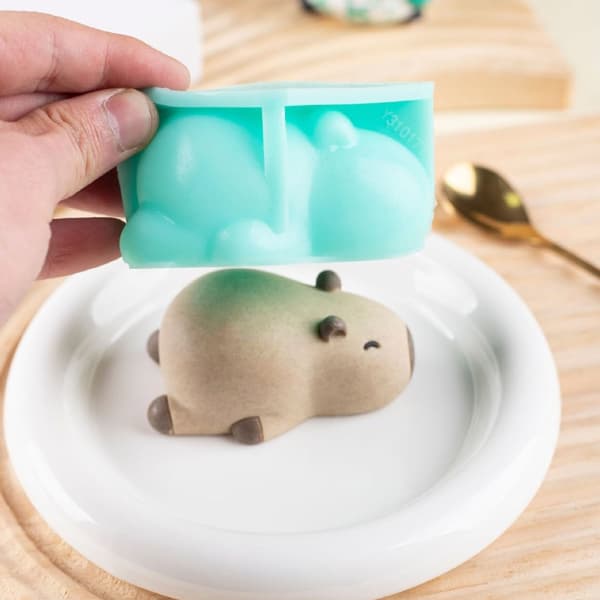 Fødevaregodkendt Silikone Capybara Blancmangeforme til Unikke Kagedessertdesigns