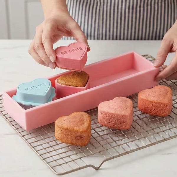 Kakeformsett i plast for bryllupsdessert