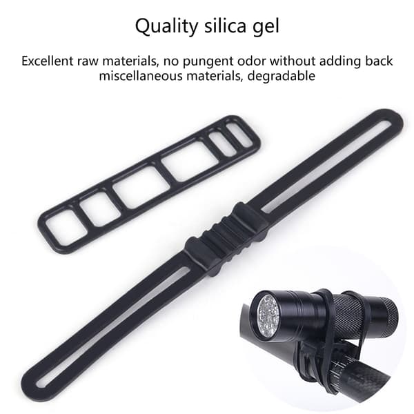 Sykkellyktfeste Silikonstropper Lykt Telefonstropp Set one
