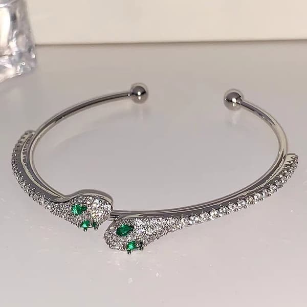 Elastisk Justerbar Slange Åben Håndledskæde Armbånd Justerbart Armring