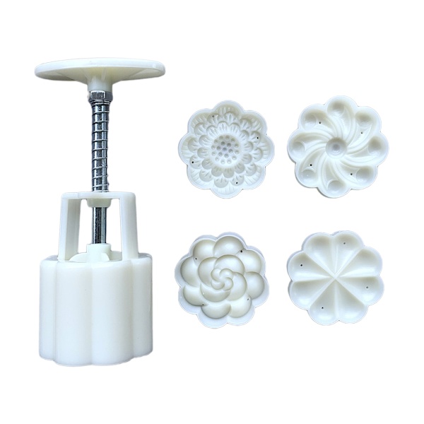 Månekageform i plastik 65g Blomsterstempel Småkageform DIY Fondant B