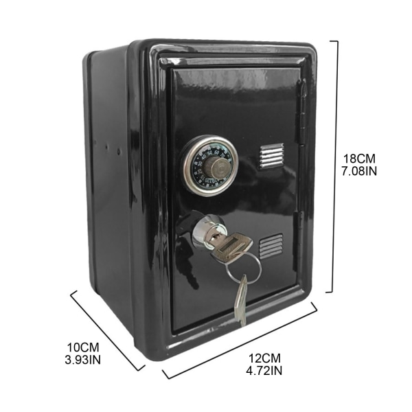Mini Metal Safe Box med för Key Secret Storage Container för Case Box Supplies Pink