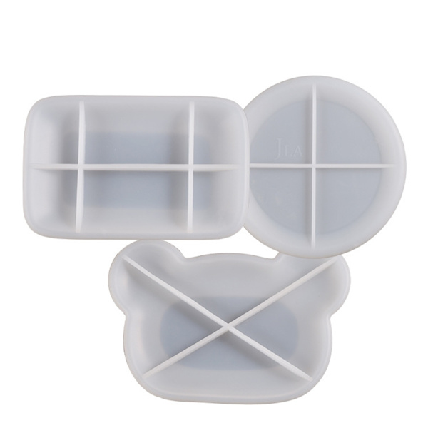 Lasinalusen säilytysalusta mould suorakaiteen muotoinen karhupäälevy mould molds tee-se-itse-kodin sisustamiseen C