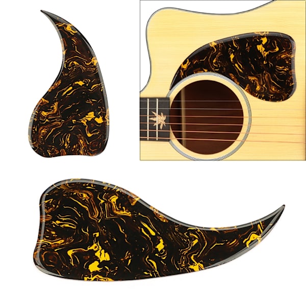 Plektrumskydd för gitarr, Folkgitarr Akustisk Gitarr Anti-Scratch Skyddsplatta