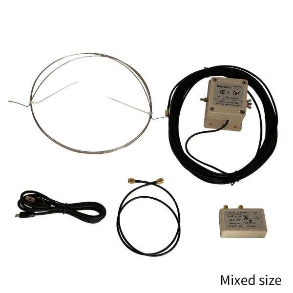 MLA-30+ Plus 0,5-30MHz Medium Short Wave Antenn Outdoor Rooftop- Active Receive Loop Antenn 500kHz-30MHz Kit-Low Noise