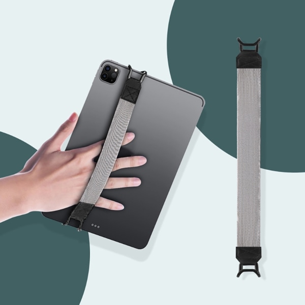 Universal Tablet Grip Hållare med metallfäste Tabletthållare Flexibel rem Blue