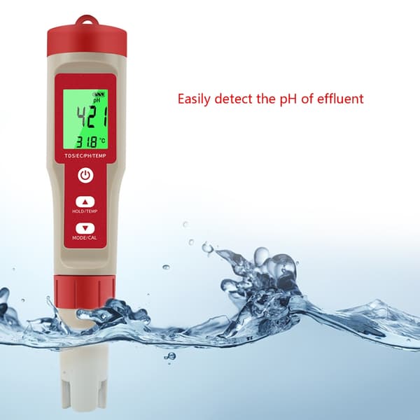 Vandkvalitetsmåler 4 i 1 detektor PH/TDS/EC/temperaturtester til akvarier