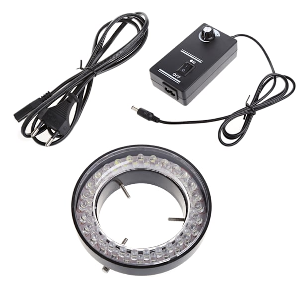 56 LED Justerbar Ring Lys for illuminator Lampe For STEREO ZOOM mikroskop