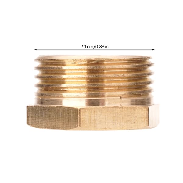 6 stk. 3/4 til 1/2 Rørfittings Erstatning Messingforing Reduksjonsadapter
