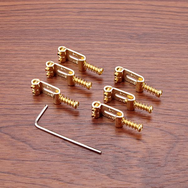6 st gitarrstallsadel för Fender Strat Telecaster gitarrersättningsdelar