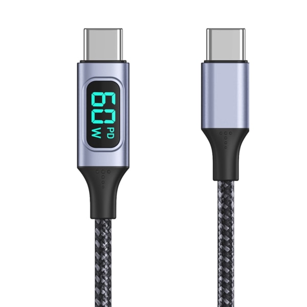 LED PD100W pikalatausjohto Type-C - Type-C 5A Data Line USB-C uros-uros