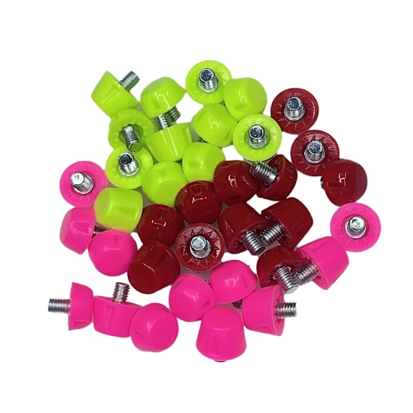 12 st plastfotbollsskor, ersättningsskor, fotbollsskor Brick red 10mm