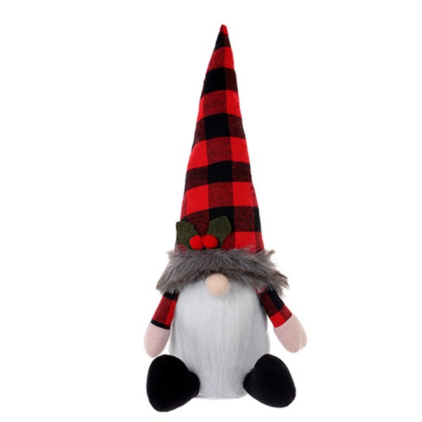 Christmas Gnome Santa Älg Hat Elf för Doll Ornament Desktop Decor Söt hantverk