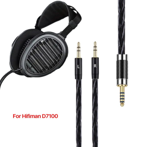 Kvalitetshörlurar 3,5 mm till 3,5 mm hankabel för D7100 hörlurssladd