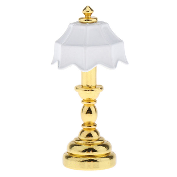 1:12 Dockhus Miniatyrmöbler Paraply Lampskärm Bordslampa Lätt modell Leksak