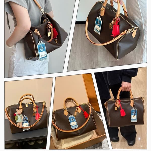 Moderigtig PU Bagagemærke Taske Charme Til Håndtasker Perfekt Til Modeller