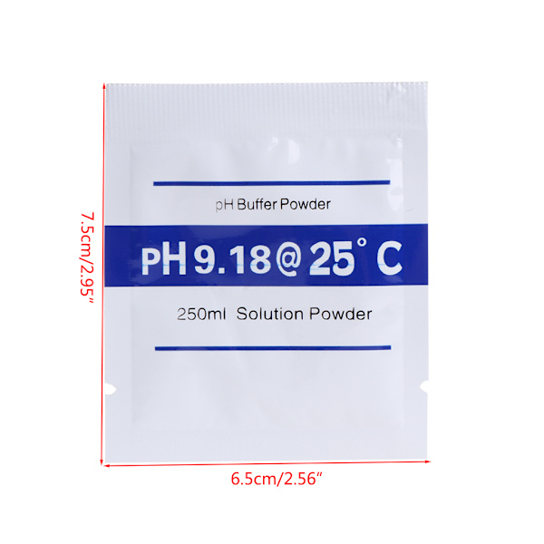 3-Pack pH Buffer Solution Pulver 4,01pH 6,86pH og 9,18pH Enkel PH-kalibrering