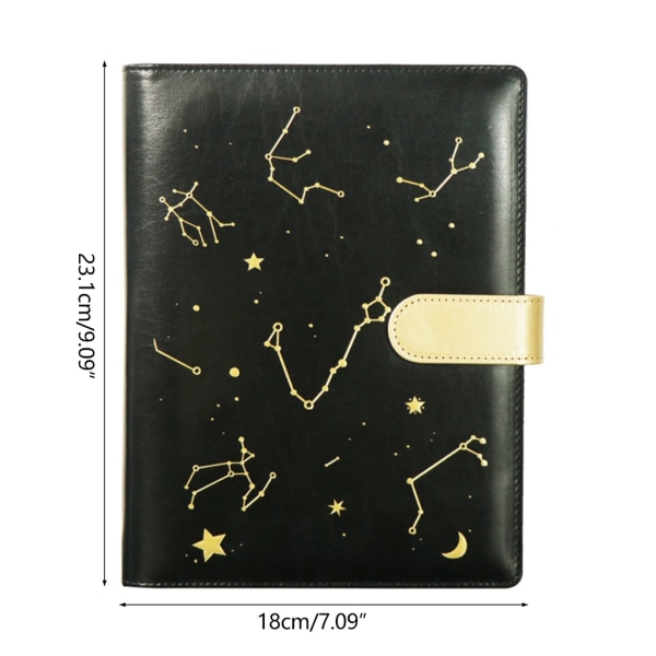 Business Notebook Loose Leaf Notebook Avtakbar indre side Constellations Journal Notebook Skrivesaker Notatblokker White