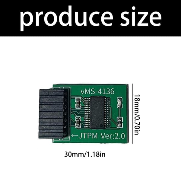 TPM 14-pin Trusted Platform Module Computer Adapter TPM2.0 Sikkerhedsmodul