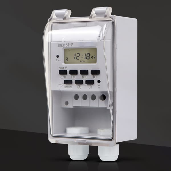 Digital Electrics Programmerbar 220V Vanntett Vegglampe Timer Brytere