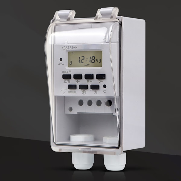 Digital Electrics Programmerbare 220V Vandtætte Indmurings Lampe Timer Kontakter