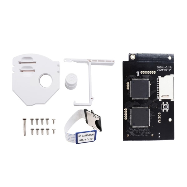 Ersättande GDEMU Optical Drive Simulation Board V5.15b Drive Board och Card Mount Kit Extender Adapter