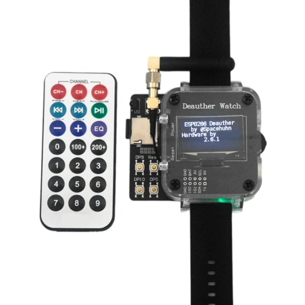 Hacker Watch Deauter Watch V4S / V4S-IR Hacking Watch Smartwatch Enkel skripthantering