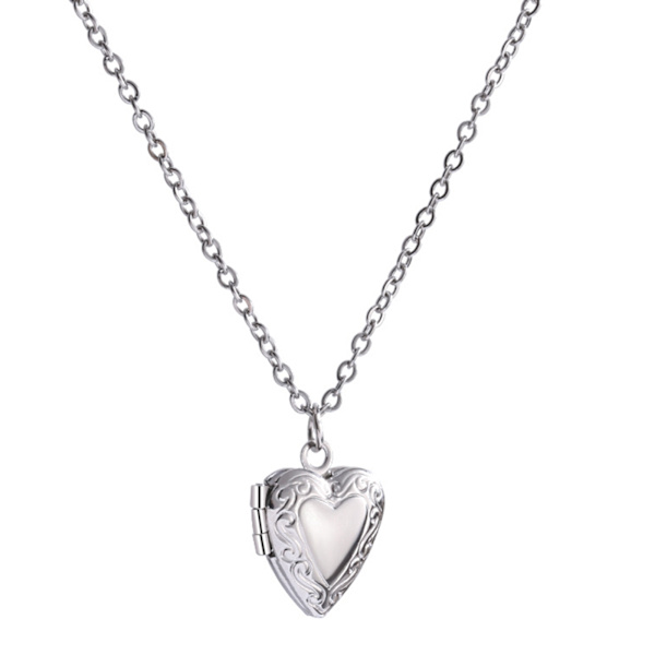 Vintage enkellagers hjärta hänge halsband för kvinnor Punk stil charmiga Choker