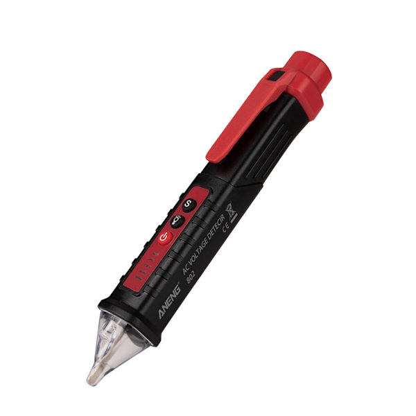 Digital AC 12V~1000V Spændingsdetektor Smart Non-Contact Tester Pen Meter Strøm Elektrisk Sensor Testblyant Tilbehør