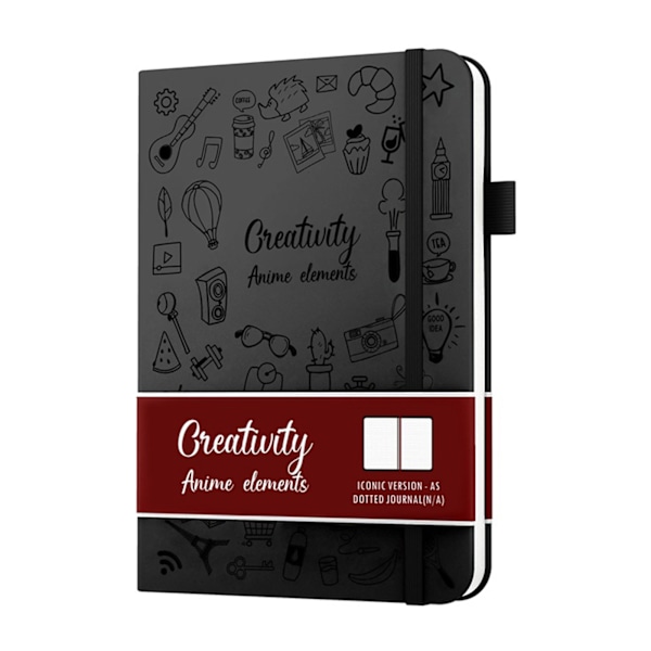 200 sider Praktisk kreativitet Notesbog Prikket foret Hardcover Journal To-do List Notesblok Julegave til børn Teenage Voksen
