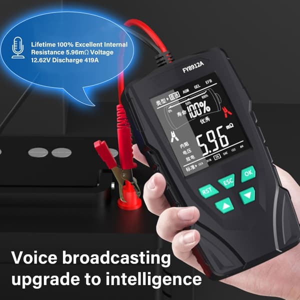 Multifunktionell Bilbatteritestare 12V 24V Digital Professionell Kontroller