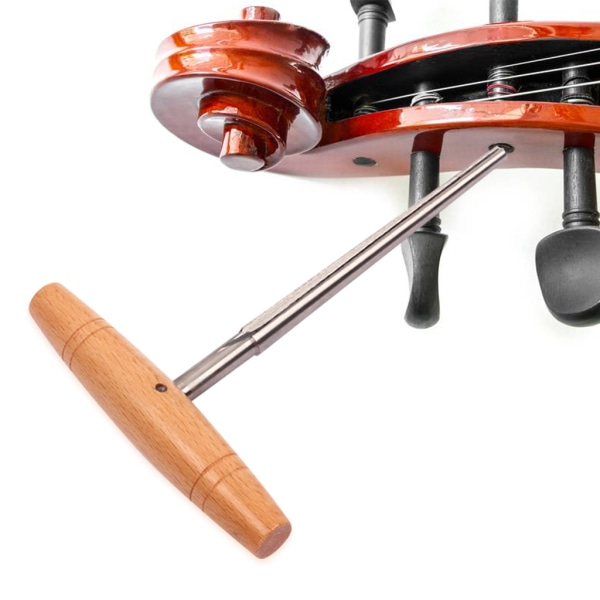 Violinpinne Hole Reamer 1:26 avsmalnande trähandtag för 3/4 4/4 violiner Luthier Tool