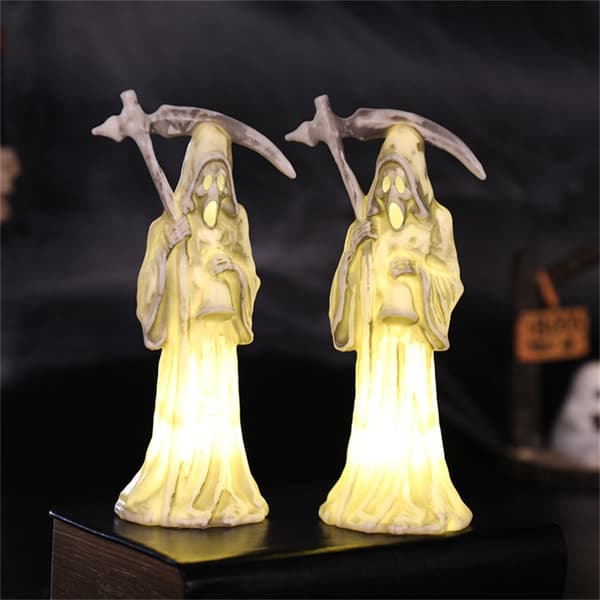 12 stk Halloween Dødsli Ornament Plast Dødsdekorasjon
