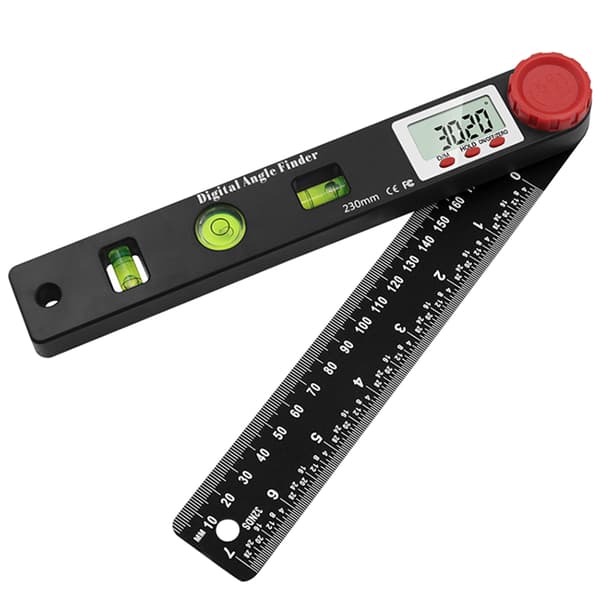 4 i 1 Angle Finder Digital Display Vinkellineal Universal Level 360° Protractor