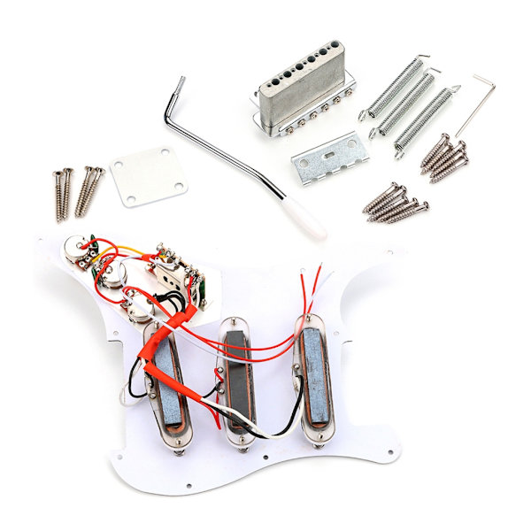 Laddad Förkopplad Plektrumskydd Gitarrstall Set Elgitarr Scratch Plate