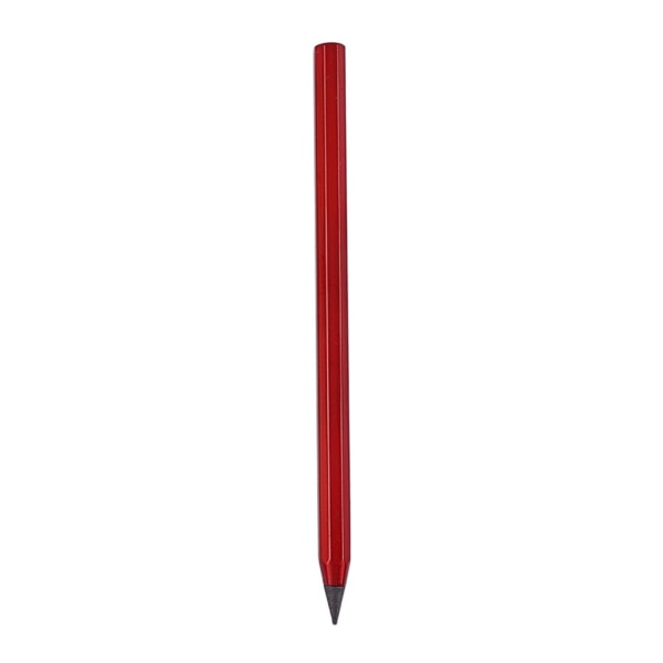 Metall Bläckfri penna Aluminium Everlasting Pencil Raderbar Penna Eternal Pencil Red