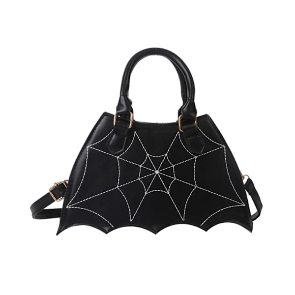 Fladdermusformad handväska Unik Crossbody-väska Handväska PU-läder axelväskor Black
