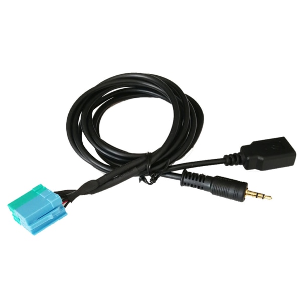 Bilstereo 3,5 mm USB Aux-ingångskabel Adapter Kabelnät