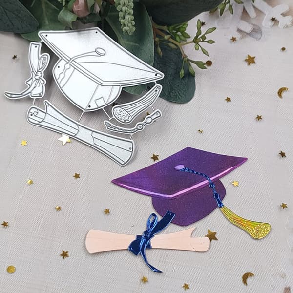 Examen Metall Stans DIY Präglingsformar Studenthatt Skärande Stansar
