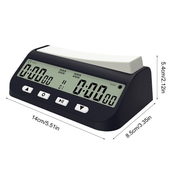 Sjakk Klokke Digital Timer, Digital Display Sjakk Timer Nedtelling Spill Timer