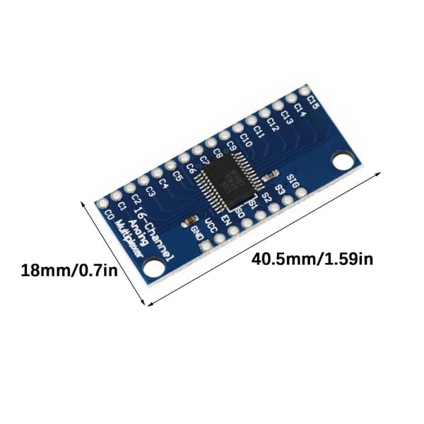 Snabb 16-kanals Mux Låg Strömförbrukning Digital Analog Multiplexer
