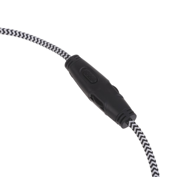 Avtagbar 3,5 mm hörlurskabel för Cloud/CloudAlpha Gaming Headset-sladd med in-line volymkontroll och mute-funktion Black and white