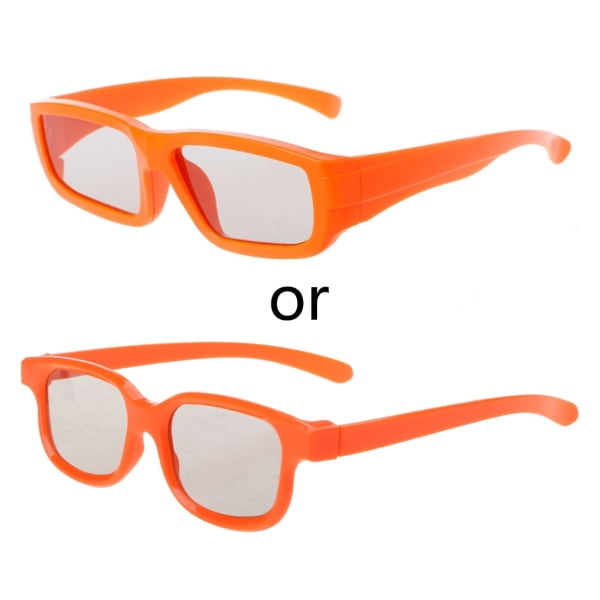 Polariserede, passive 3D-briller til børn med polariserede linser Oplev 3D visuel effekt Ingen flash 3D til tv/film/biograf