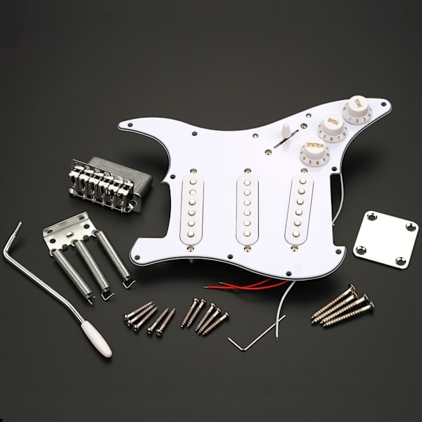 Laddad Förkopplad Plektrumskydd Gitarrstall Set Elgitarr Scratch Plate