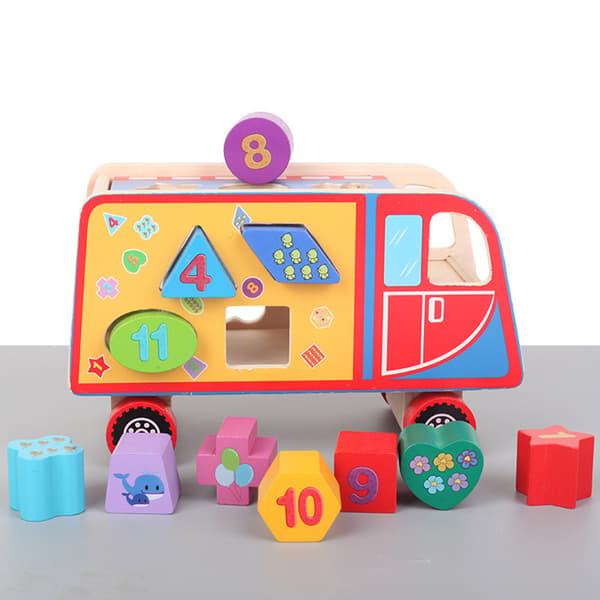 Barneblokker Mattespill Geometrisk Form Montering Stableleker
