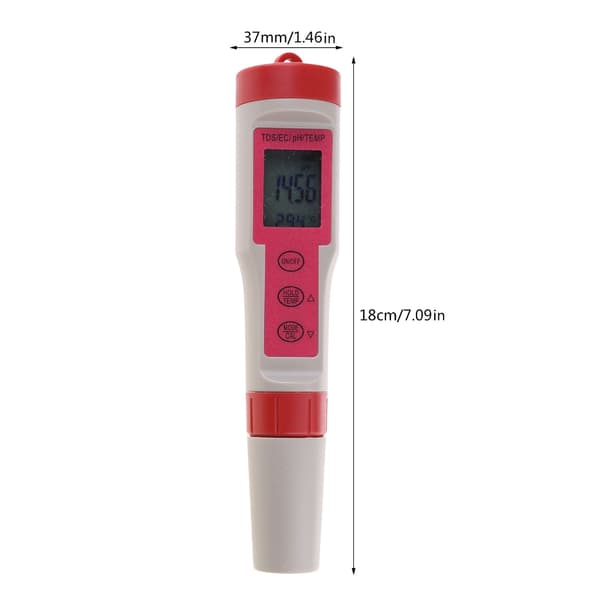 4 i 1 Meter Digital Vandkvalitetstester TDS/Temp Meter